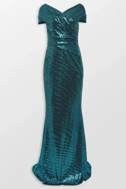 Off Shoulder Evening Gown