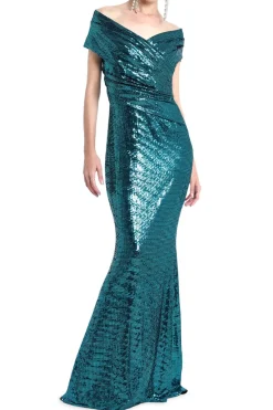 Off Shoulder Evening Gown
