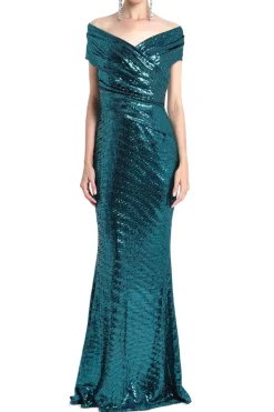 Off Shoulder Evening Gown