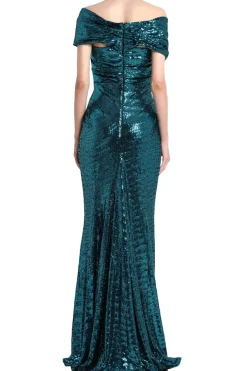 Off Shoulder Evening Gown