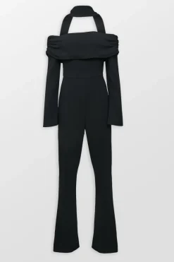 Off Shoulder Flared Jumpsuit