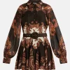 Omya Mini Dress With Buckle Belt