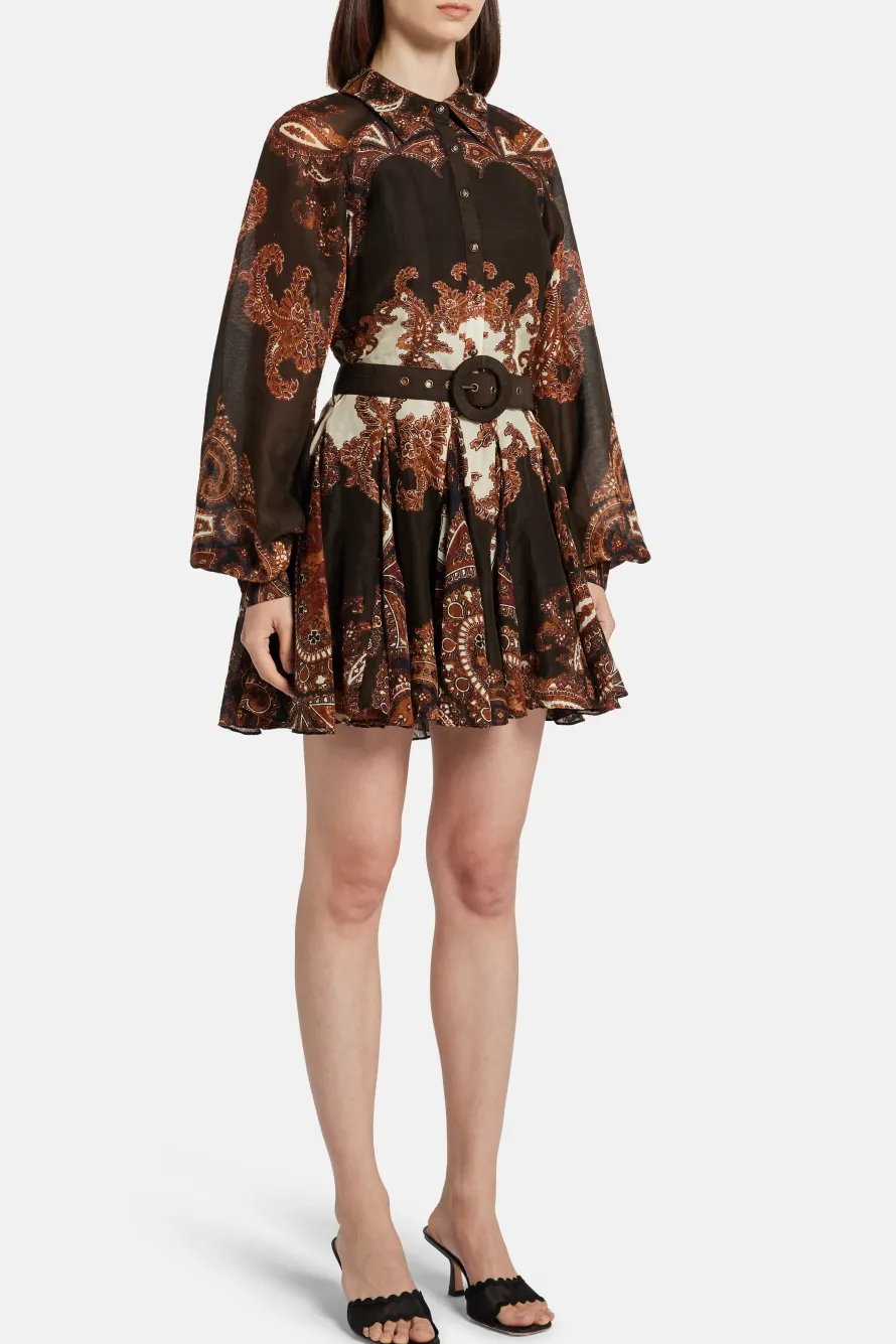 Omya Mini Dress With Buckle Belt