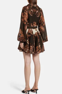 Omya Mini Dress With Buckle Belt