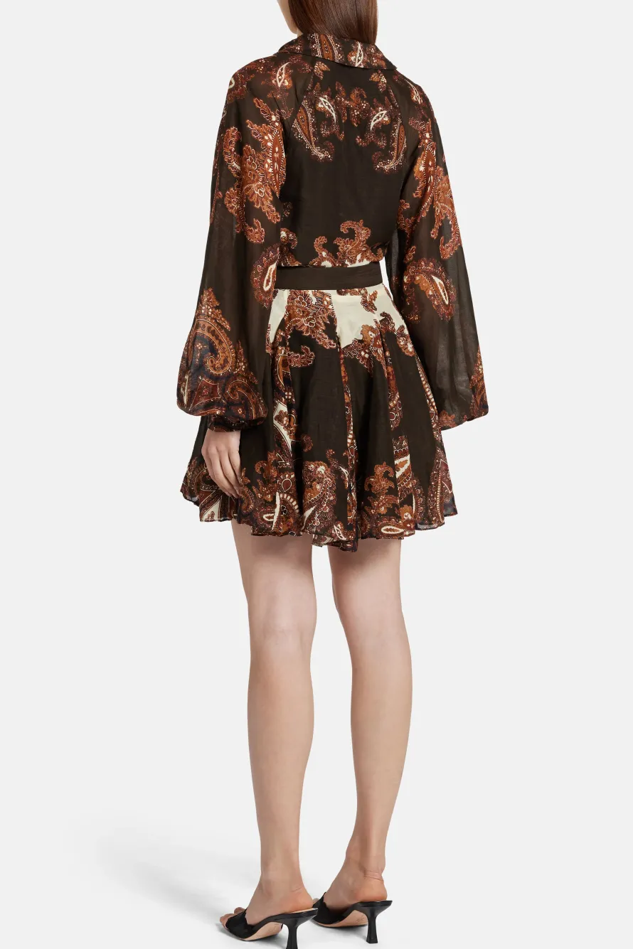 Omya Mini Dress With Buckle Belt
