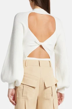 Open Back Knit Bodysuit