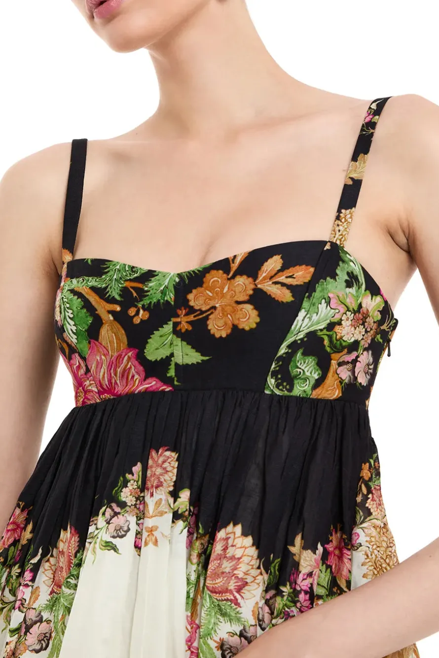 Pahi Floral Dress With Quilted Yoke