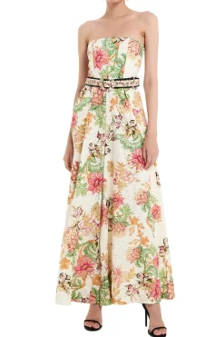 Pahi Floral Jumpsuit With Buckle Belt