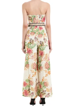 Pahi Floral Jumpsuit With Buckle Belt