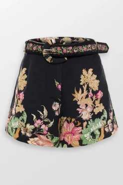 Pahi Floral Shorts With Buckle Belt