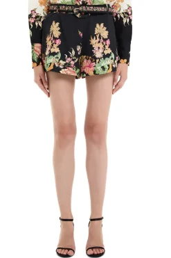 Pahi Floral Shorts With Buckle Belt