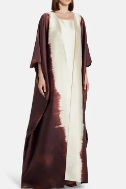 Painted Open Kimono And Dress Set