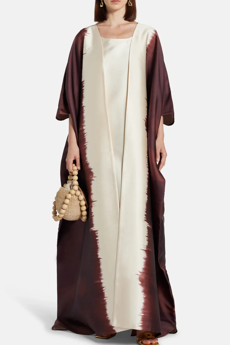 Painted Open Kimono And Dress Set