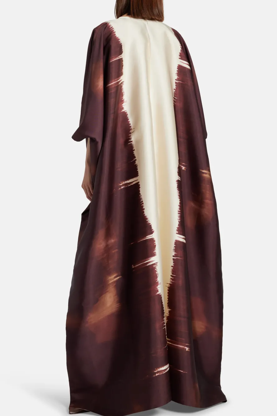 Painted Open Kimono And Dress Set