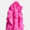 Pandorea Layered Mini Dress in Pink
