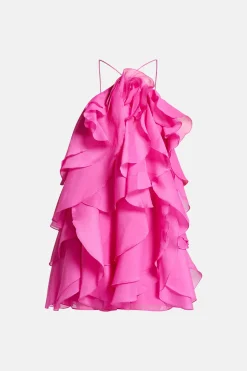 Pandorea Layered Mini Dress in Pink