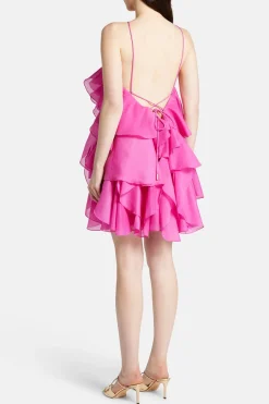 Pandorea Layered Mini Dress in Pink