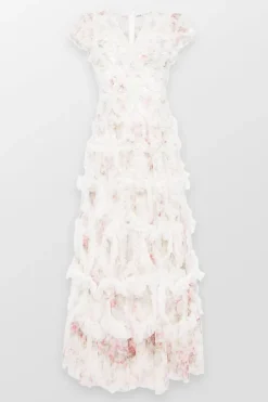 Paradise Garden Amorette V Neck Maxi Dress