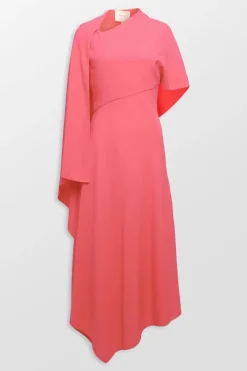 Pascale Asymmetric Midi Dress