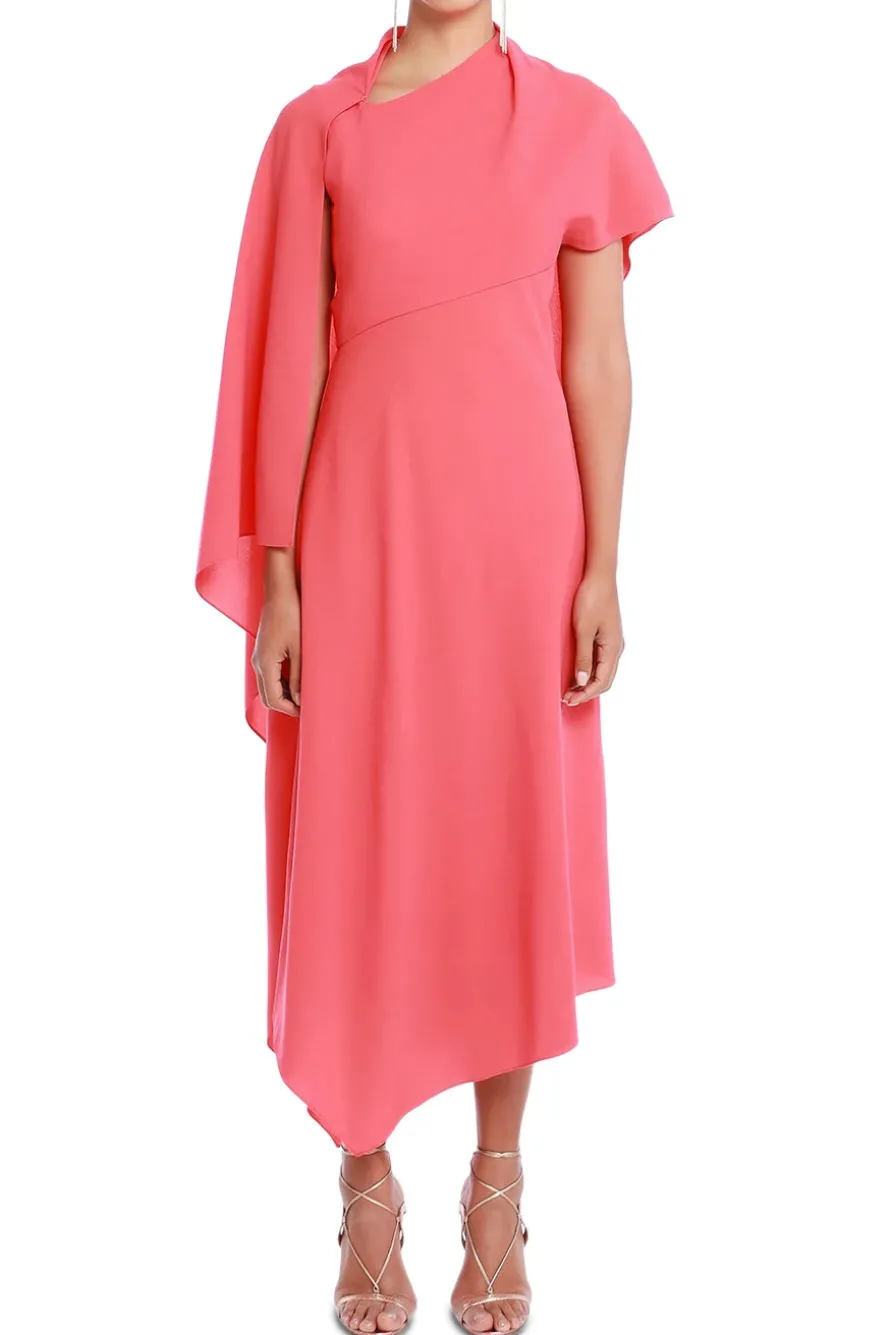Pascale Asymmetric Midi Dress