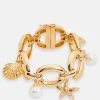 Pearl Shell Charms Bracelet in Gold