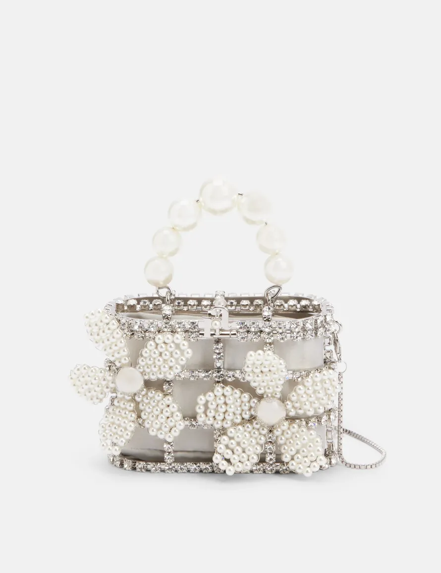 Pocket Gardenia Top Handle Bag