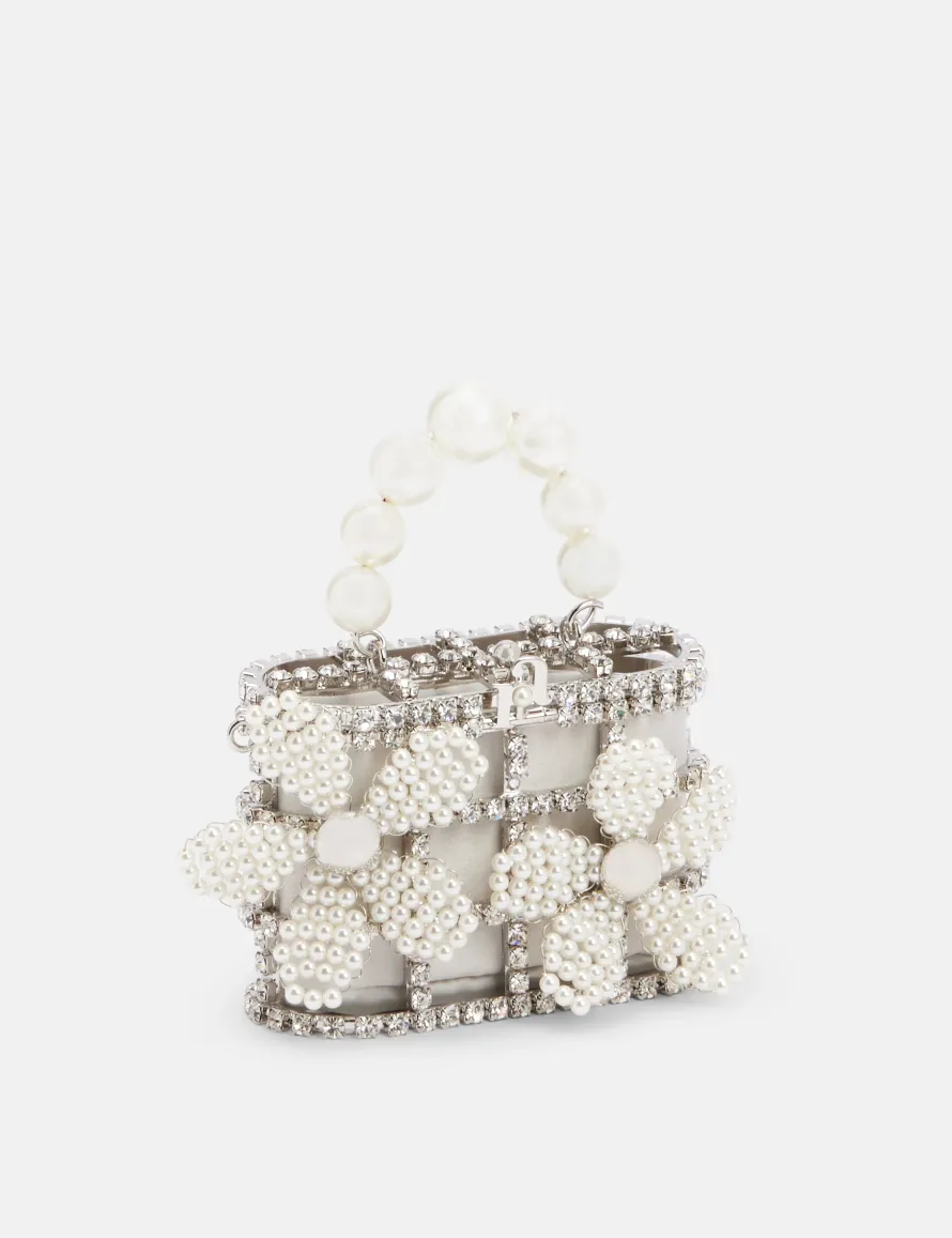 Pocket Gardenia Top Handle Bag