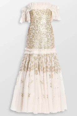 Regal Rose Off Shoulder Maxi Dress