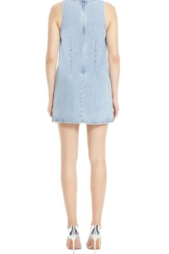 Rhinestone Denim Mini Dress