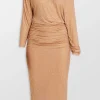 RHINESTONE MESH MIDI DRESS