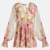 Sama Floral Mini Dress in Ivory