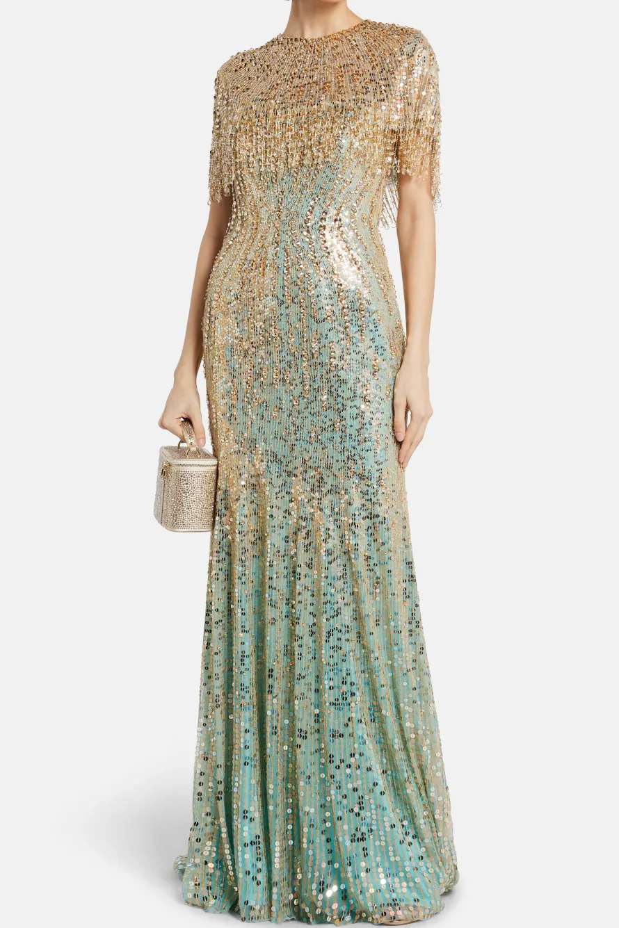 Sarai Embellished Evening Gown