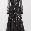 Sequin Dash Evening Dress