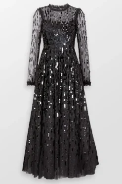 Sequin Dash Evening Dress