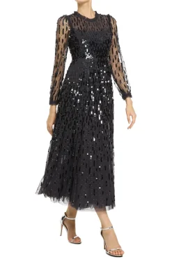 Sequin Dash Evening Dress