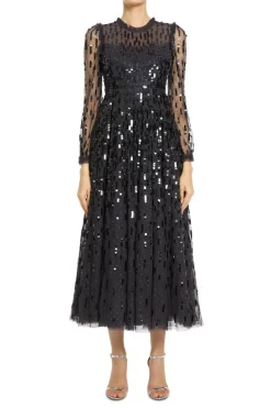 Sequin Dash Evening Dress