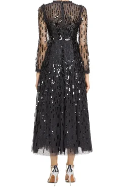 Sequin Dash Evening Dress