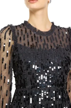 Sequin Dash Evening Dress
