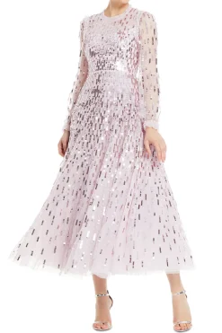 Sequin Dash Evening Gown