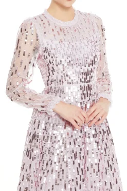 Sequin Dash Evening Gown
