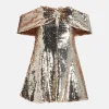 Sequin Off Shoulder Mini Dress