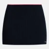 Serif Logo Cable Mini Skirt in Blue