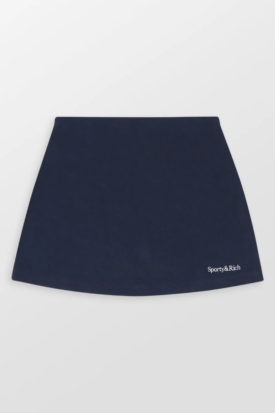 Serif Logo Terry Mini Skirt