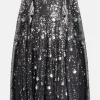 Shooting Stars Sequin Cape Evening Dress