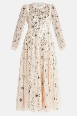 Shooting Stars Sequin Evening Dress