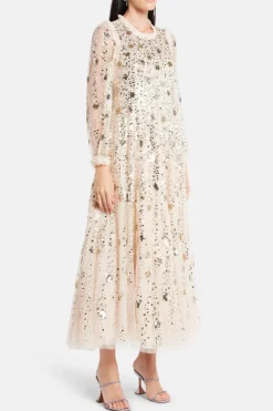 Shooting Stars Sequin Evening Dress