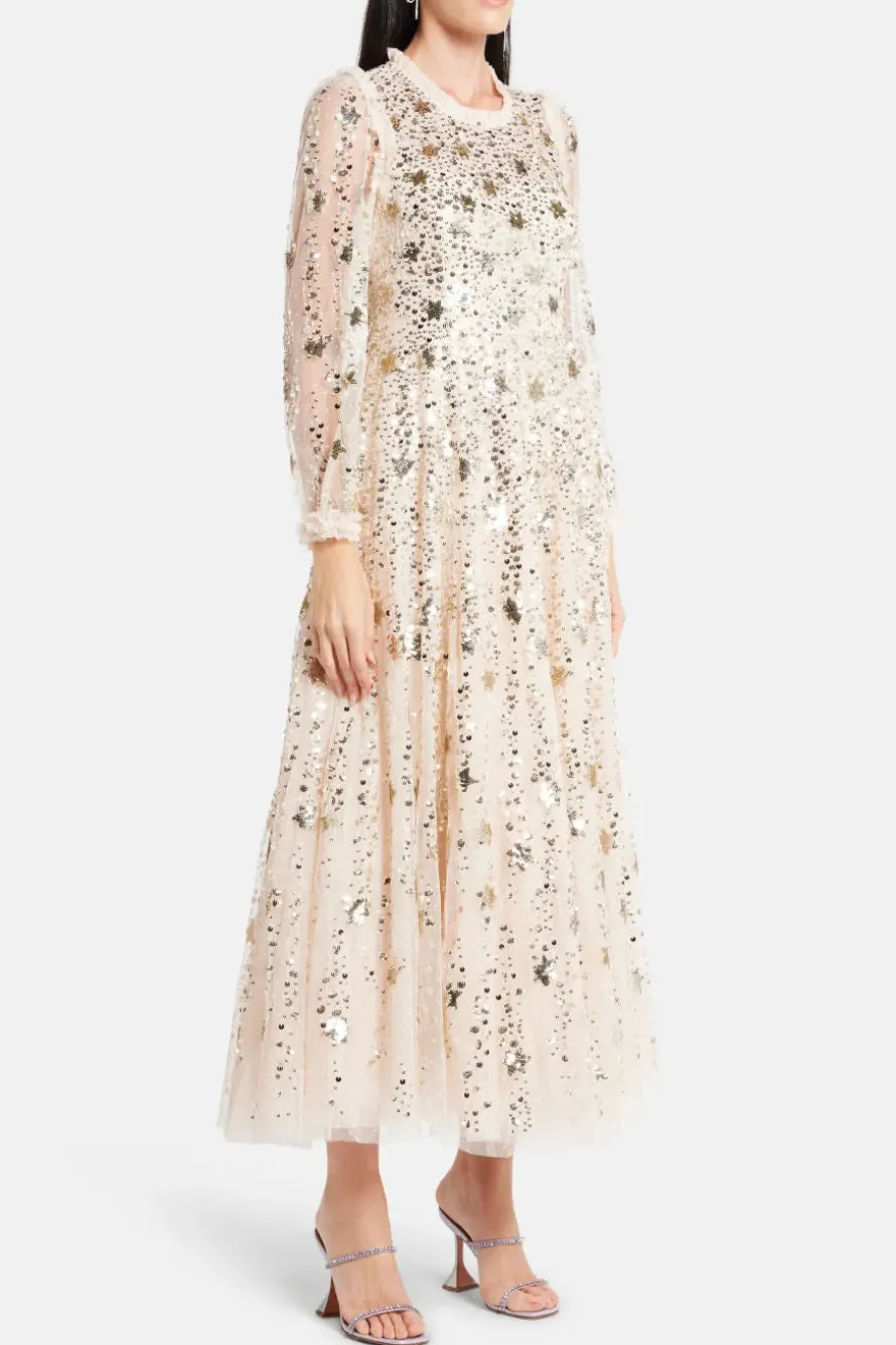 Shooting Stars Sequin Evening Dress