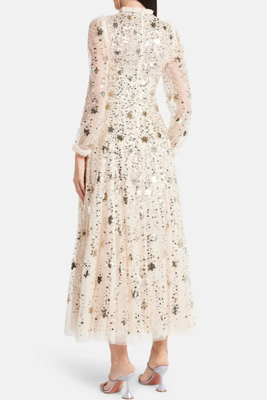 Shooting Stars Sequin Evening Dress