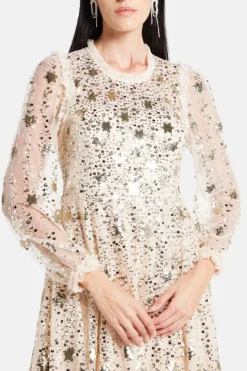 Shooting Stars Sequin Evening Dress