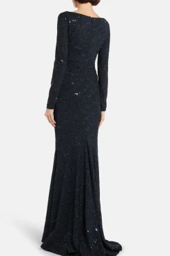 Stardust Jersey Evening Dress
